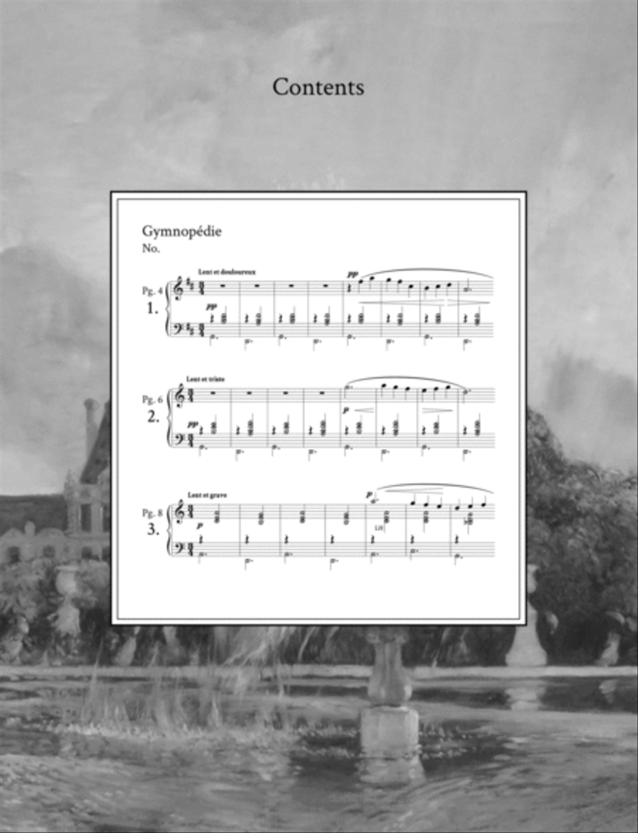 3 Gymnopédies (Modern Edition) Piano Solo scores gallery preview page 5