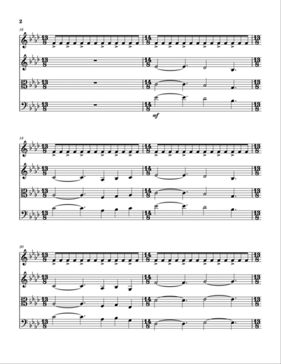 Voice String Quartet scores gallery preview page 3