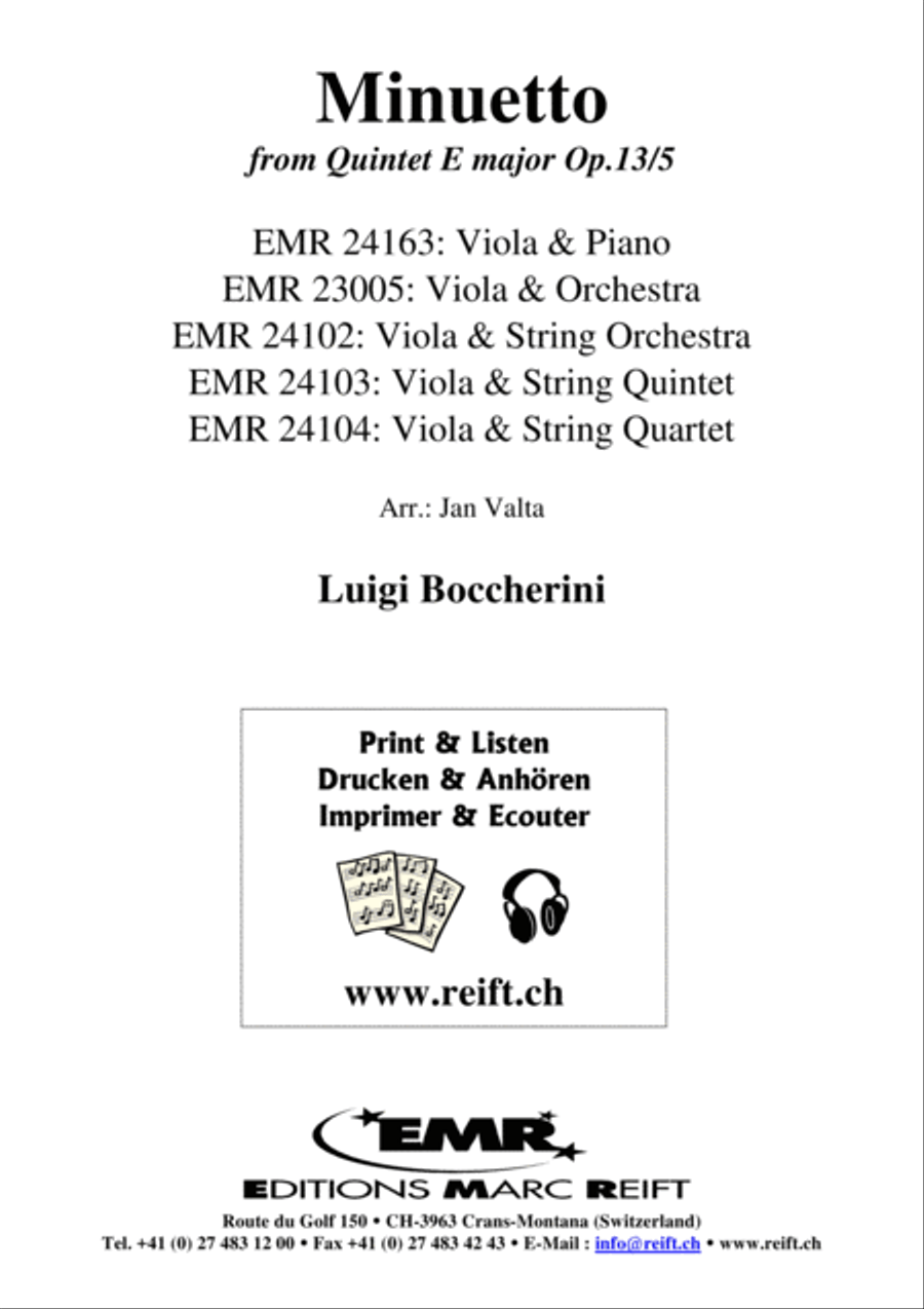 Minuetto Piano Accompaniment scores gallery preview page 2