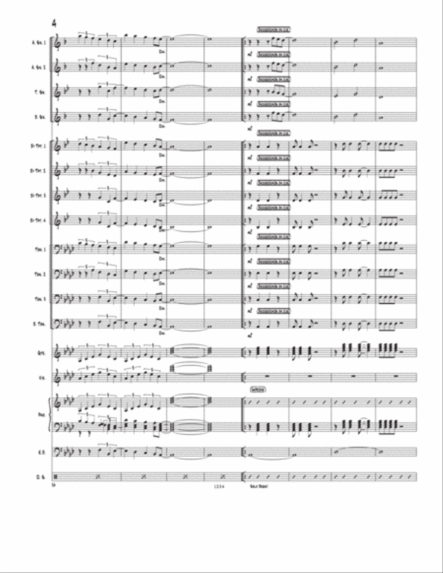 The Jazz Method (in A Flat) - Score Only Jazz Ensemble scores gallery preview page 4