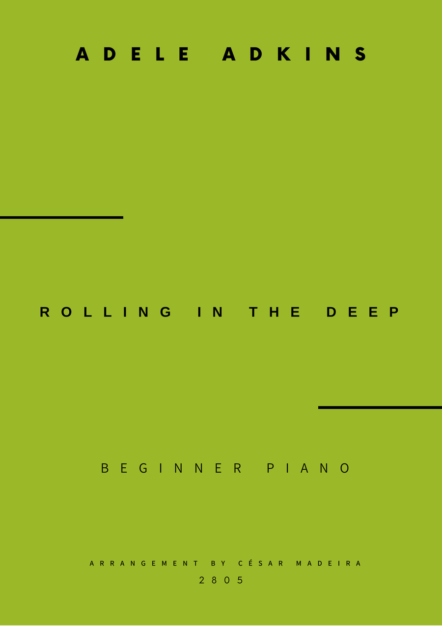 Rolling In The Deep Rolling In The Deep Easy Piano scores gallery preview page 1