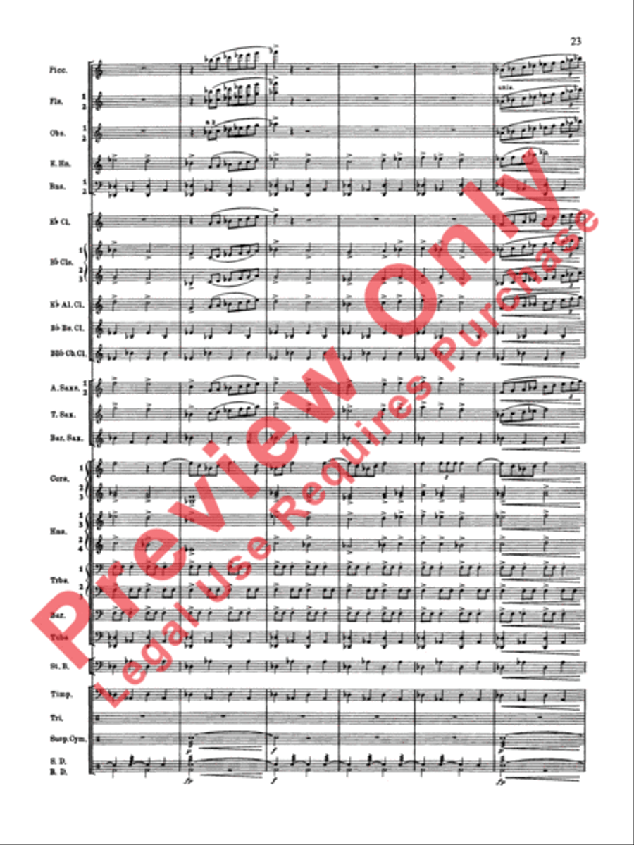 Symphonic Dance No. 2 Concert Band scores gallery preview page 24