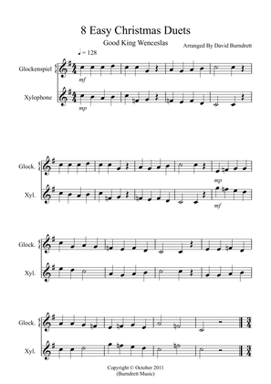 8 Easy Christmas Duets for Glockenspiel and Xylophone Duet