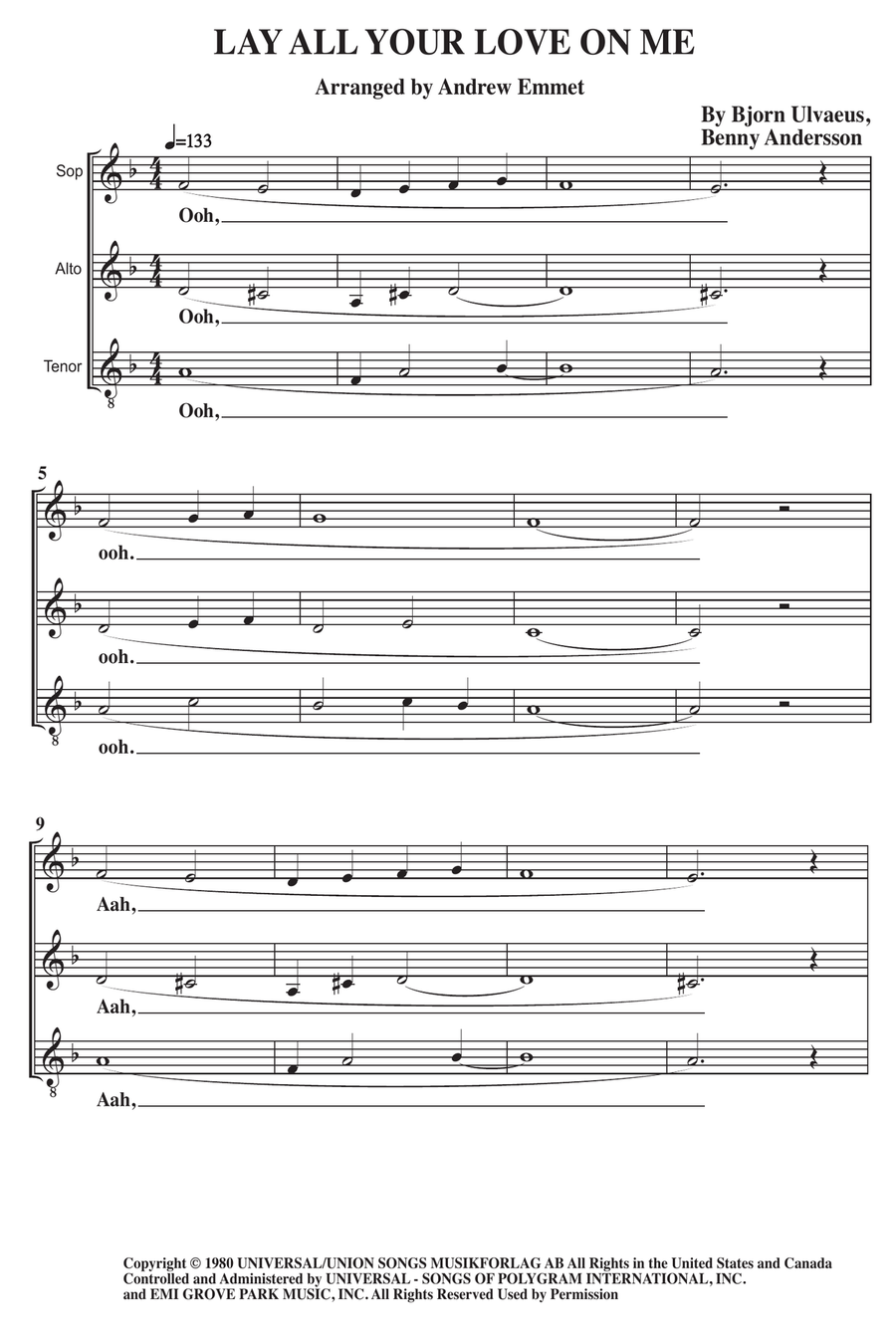 Lay All Your Love On Me SAT scores gallery preview page 1