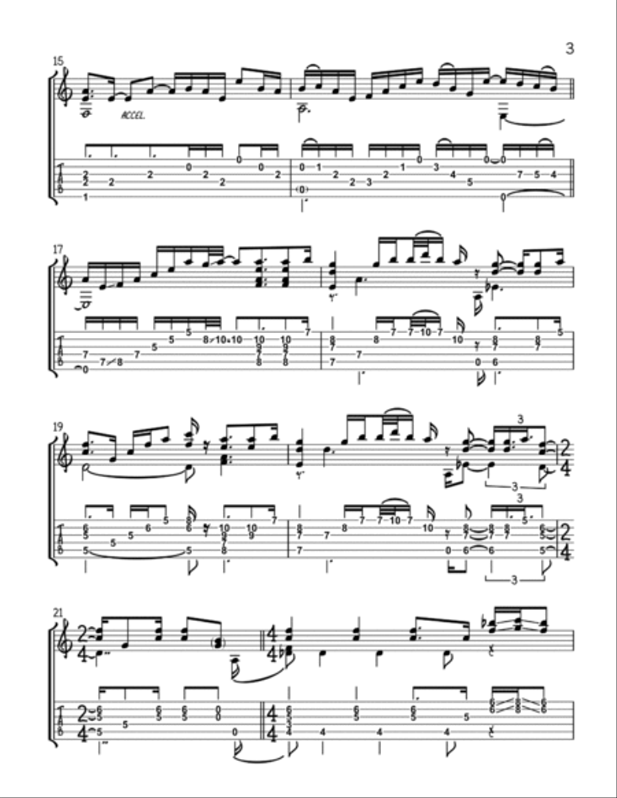 SoloMe (with tab) Guitar Tablature scores gallery preview page 3