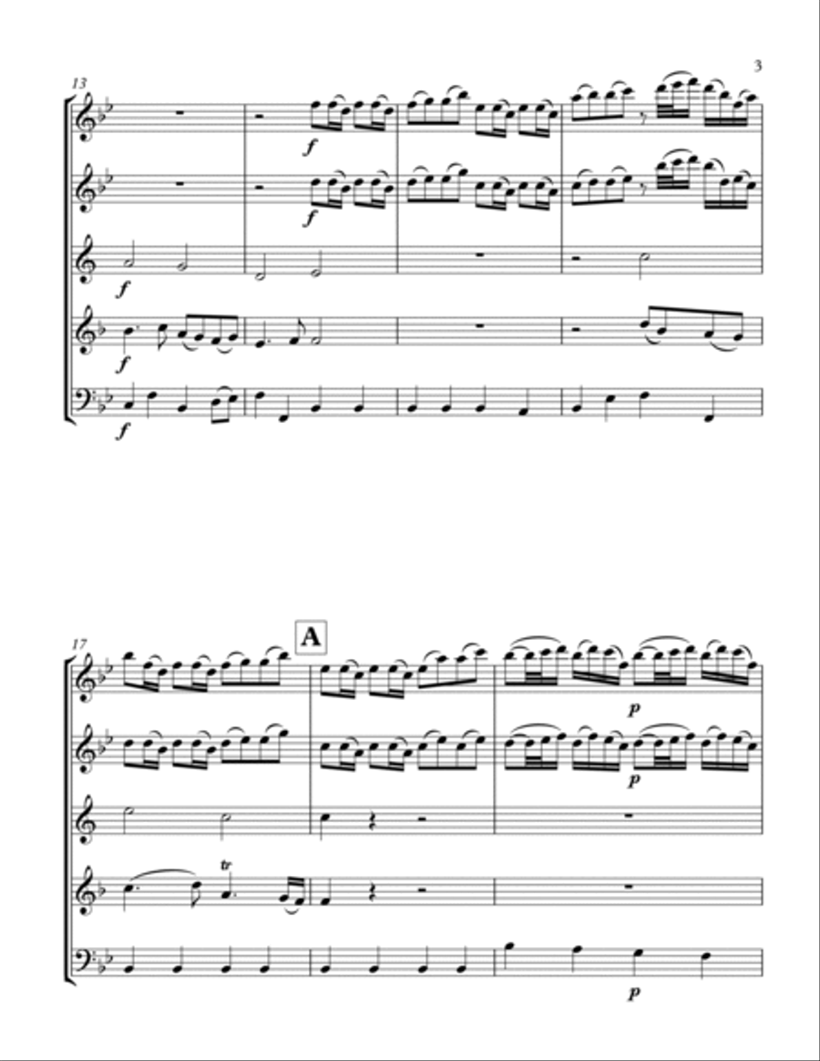 Sheep May Safely Graze for Woodwind Quintet Woodwind Quintet scores gallery preview page 3