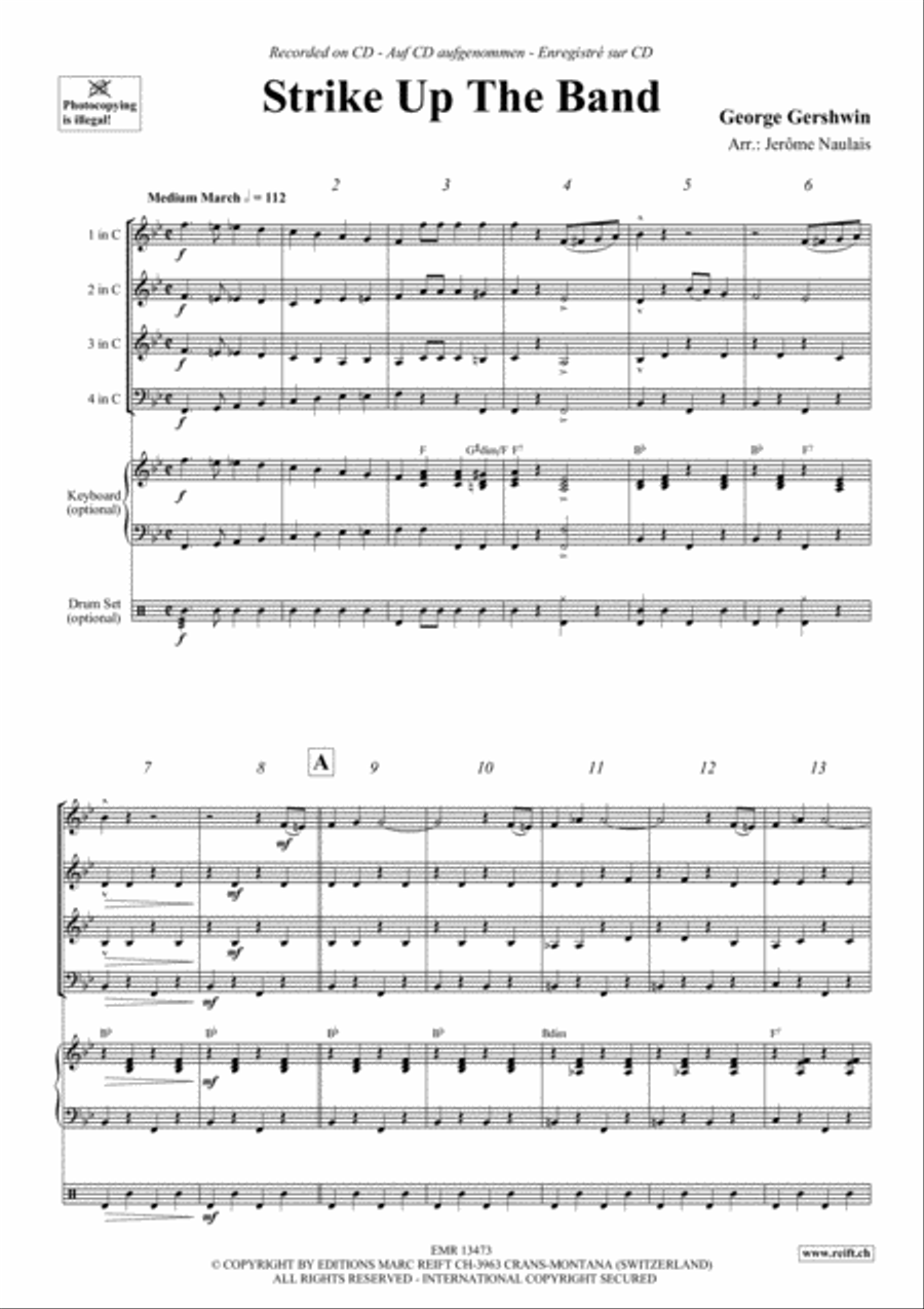 Strike Up The Band Woodwind Quartet scores gallery preview page 3