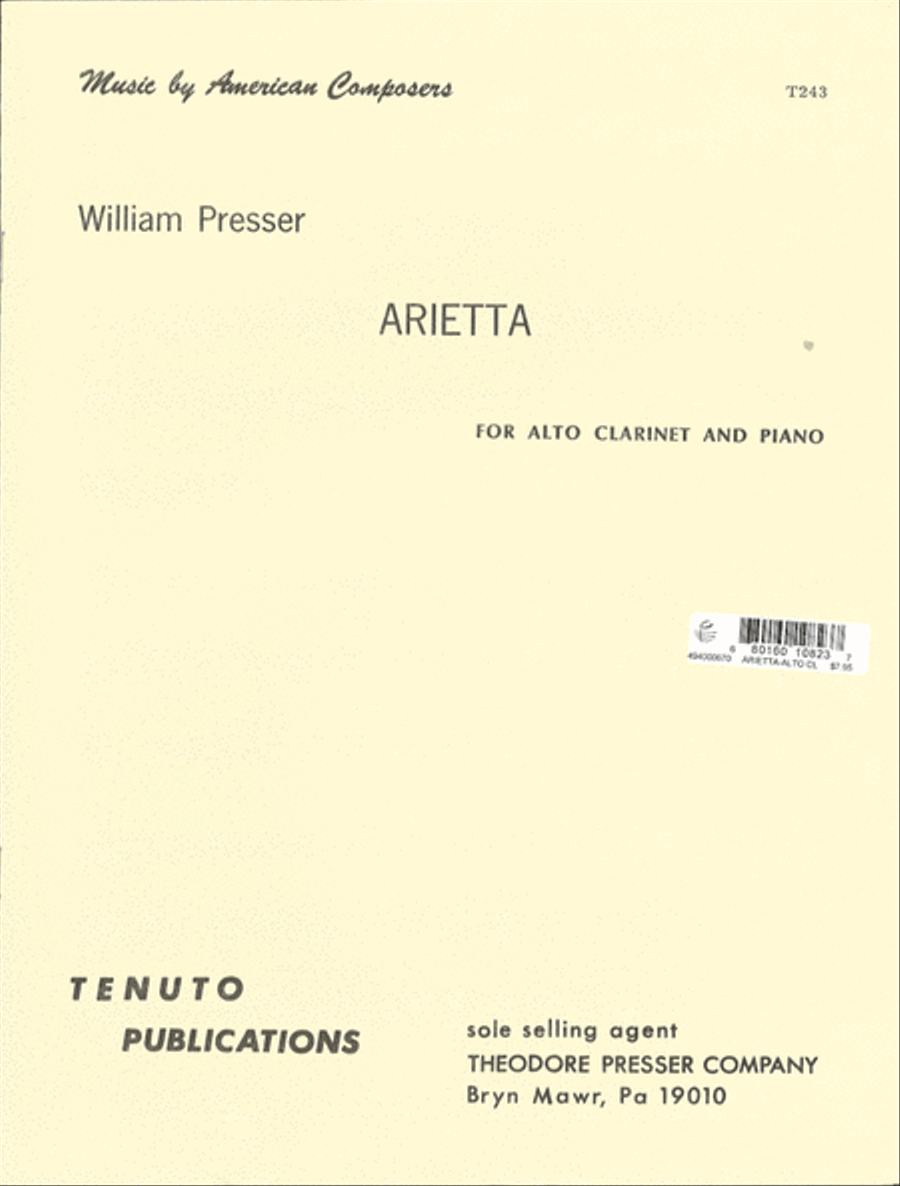 Arietta Chamber Music scores gallery preview page 1