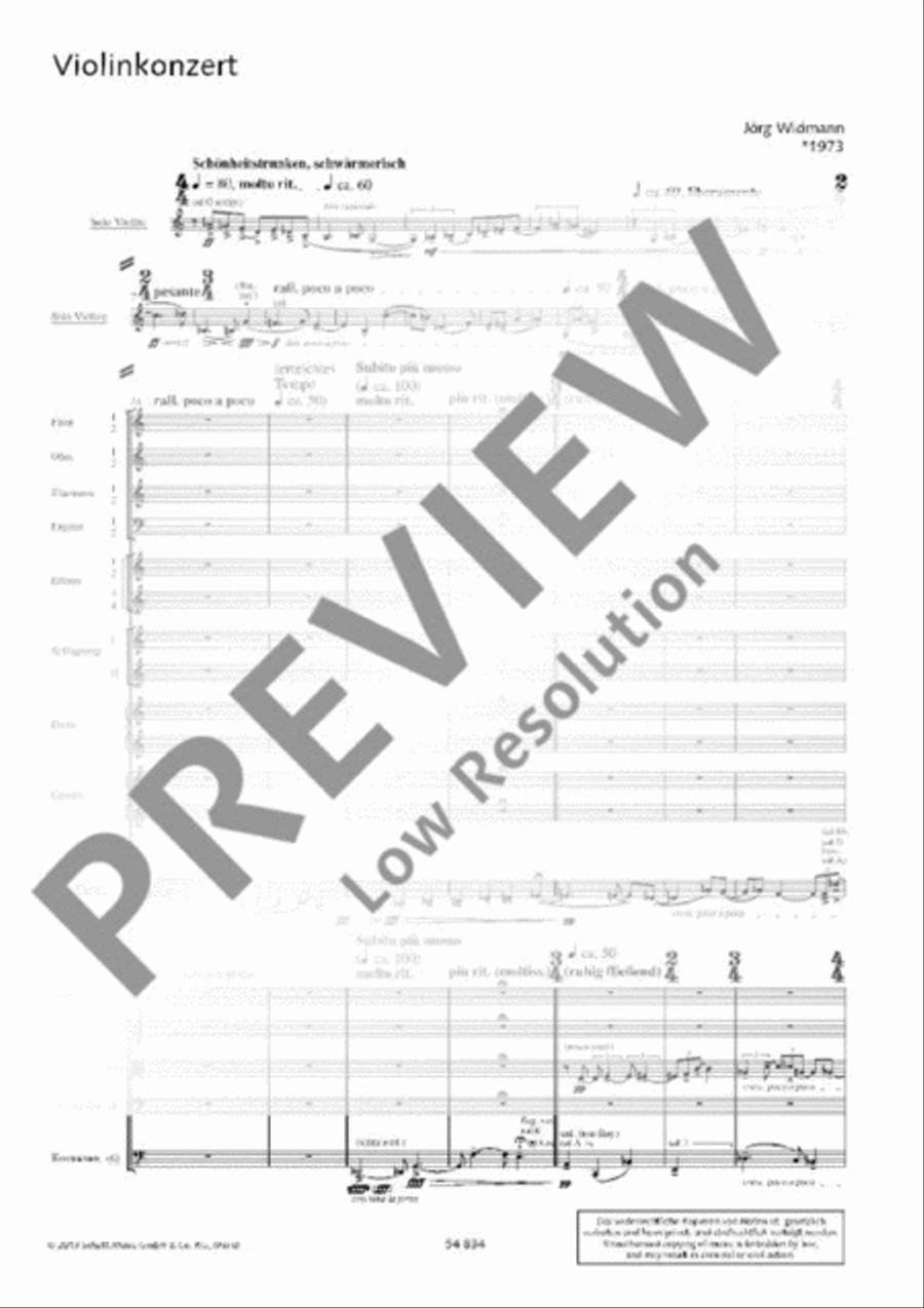 Violin Concerto Orchestra scores gallery preview page 4