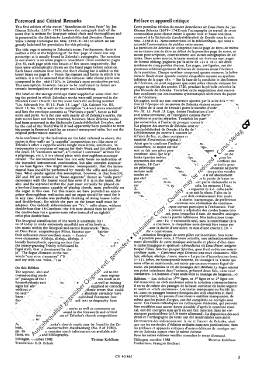 Benedictus sit Deus Pater 4-Part scores gallery preview page 4
