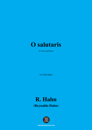 R. Hahn-O salutaris,in G flat Major