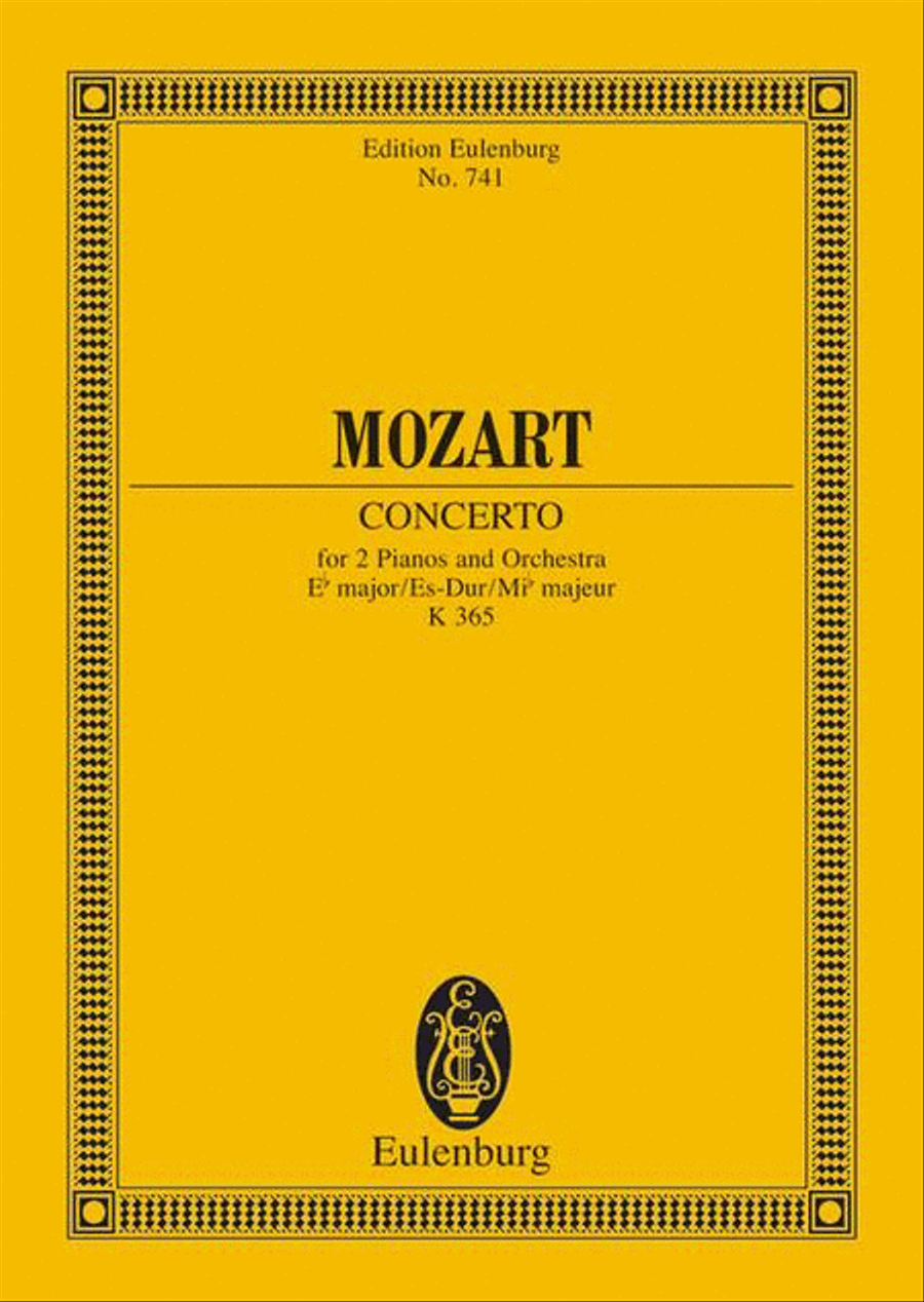 Concerto in E-Flat Major, K. 365 Orchestra scores gallery preview page 1