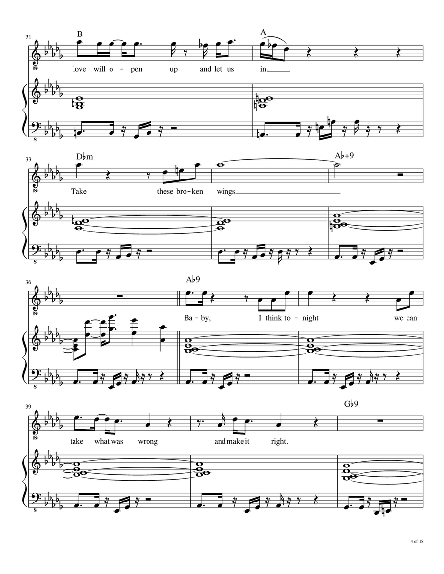 Broken Wings Voice scores gallery preview page 5