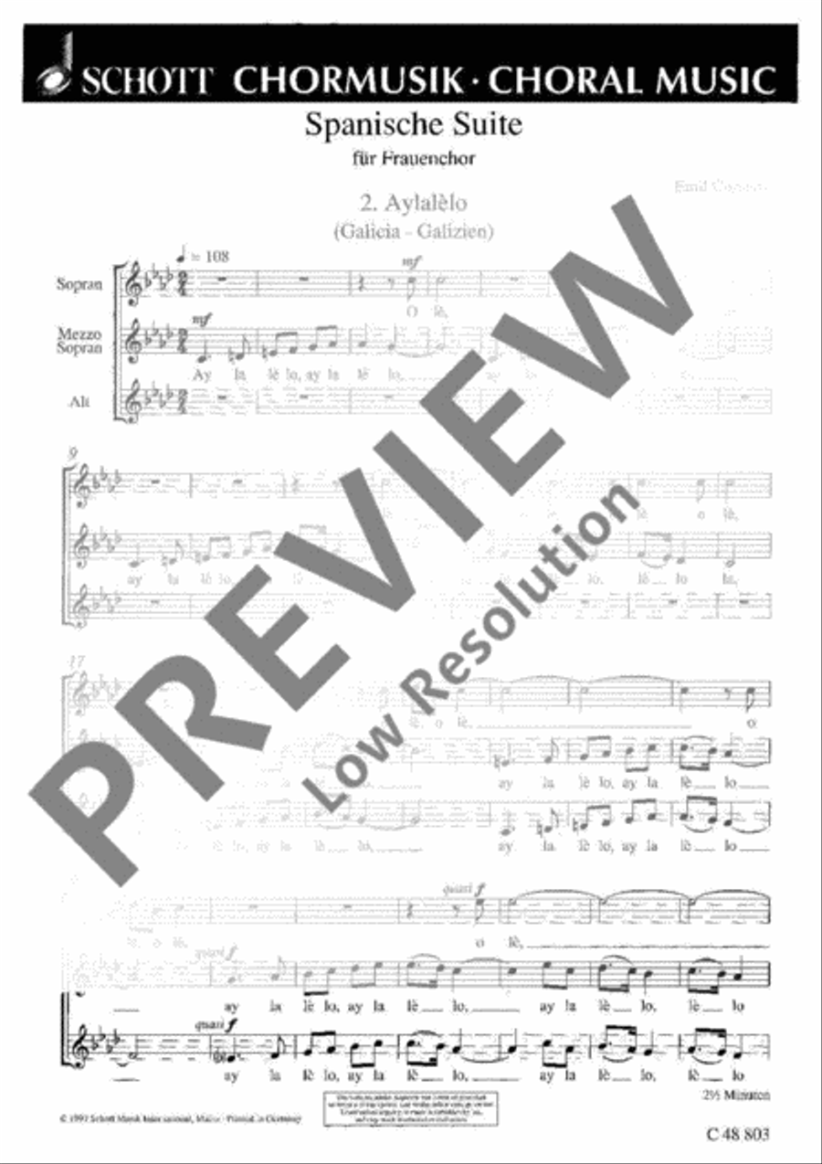 Spanische Suite SSA scores gallery preview page 2