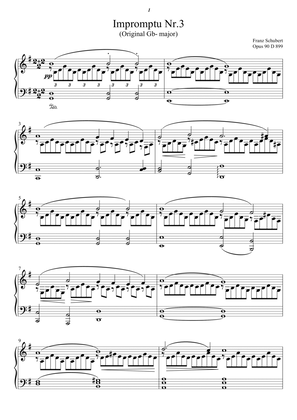 Impromptu G(b)- major opus 90, D 899 No.3