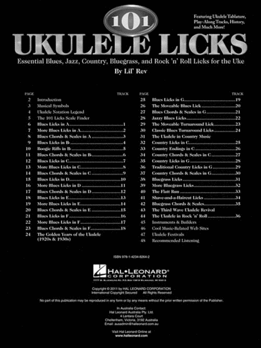 101 Ukulele Licks 101 Ukulele Licks Ukulele scores gallery preview page 2