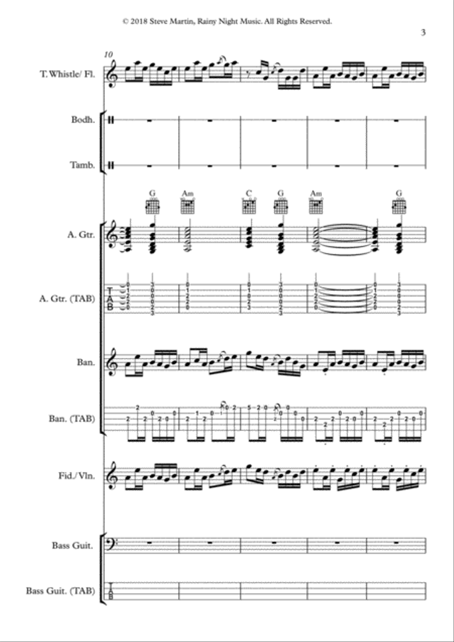 Cool Drowsy Walks Small Ensemble scores gallery preview page 3