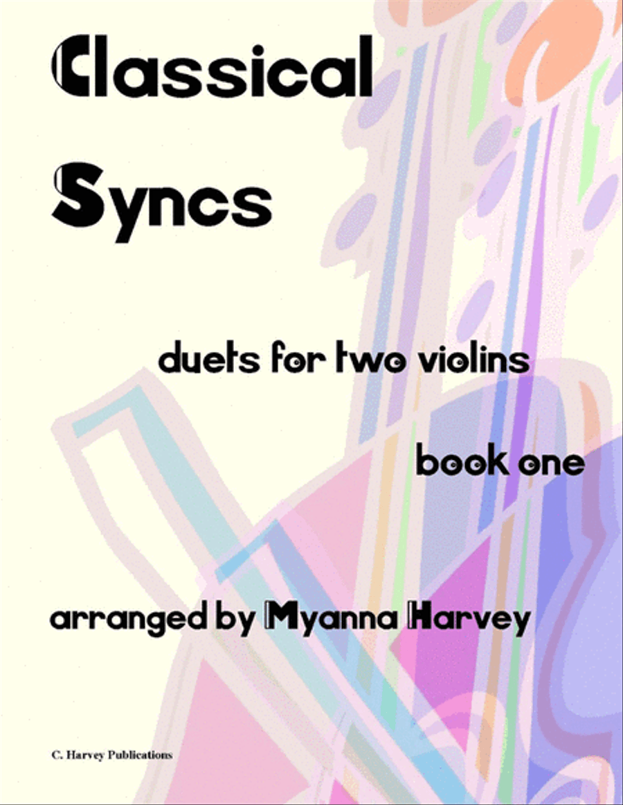 Classical Syncs for Two Violins, Book One Violin scores gallery preview page 1
