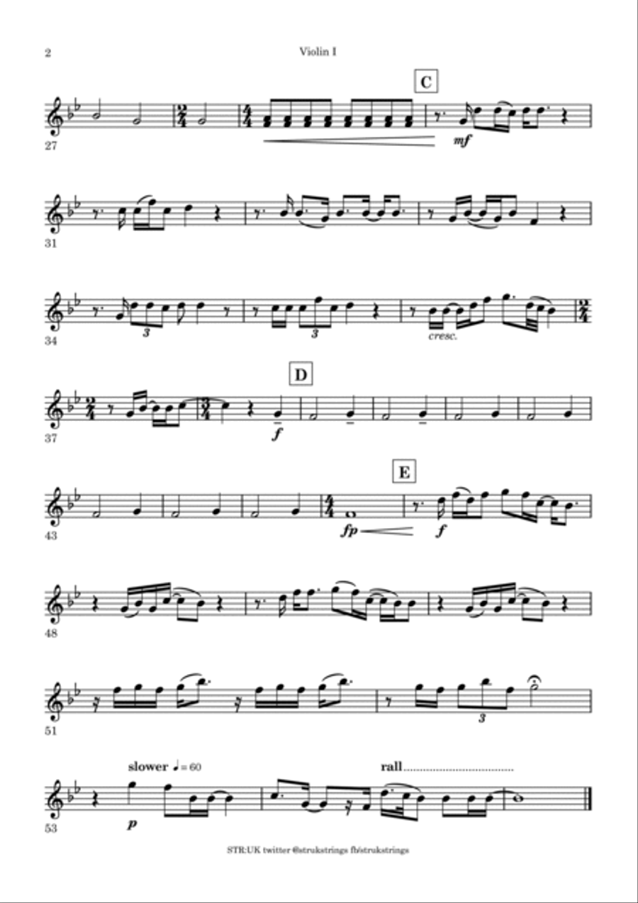 Your Song String Quartet scores gallery preview page 6