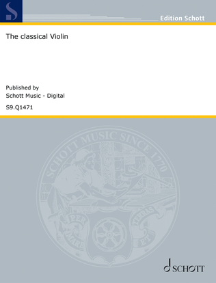 Book cover for The classical Violin