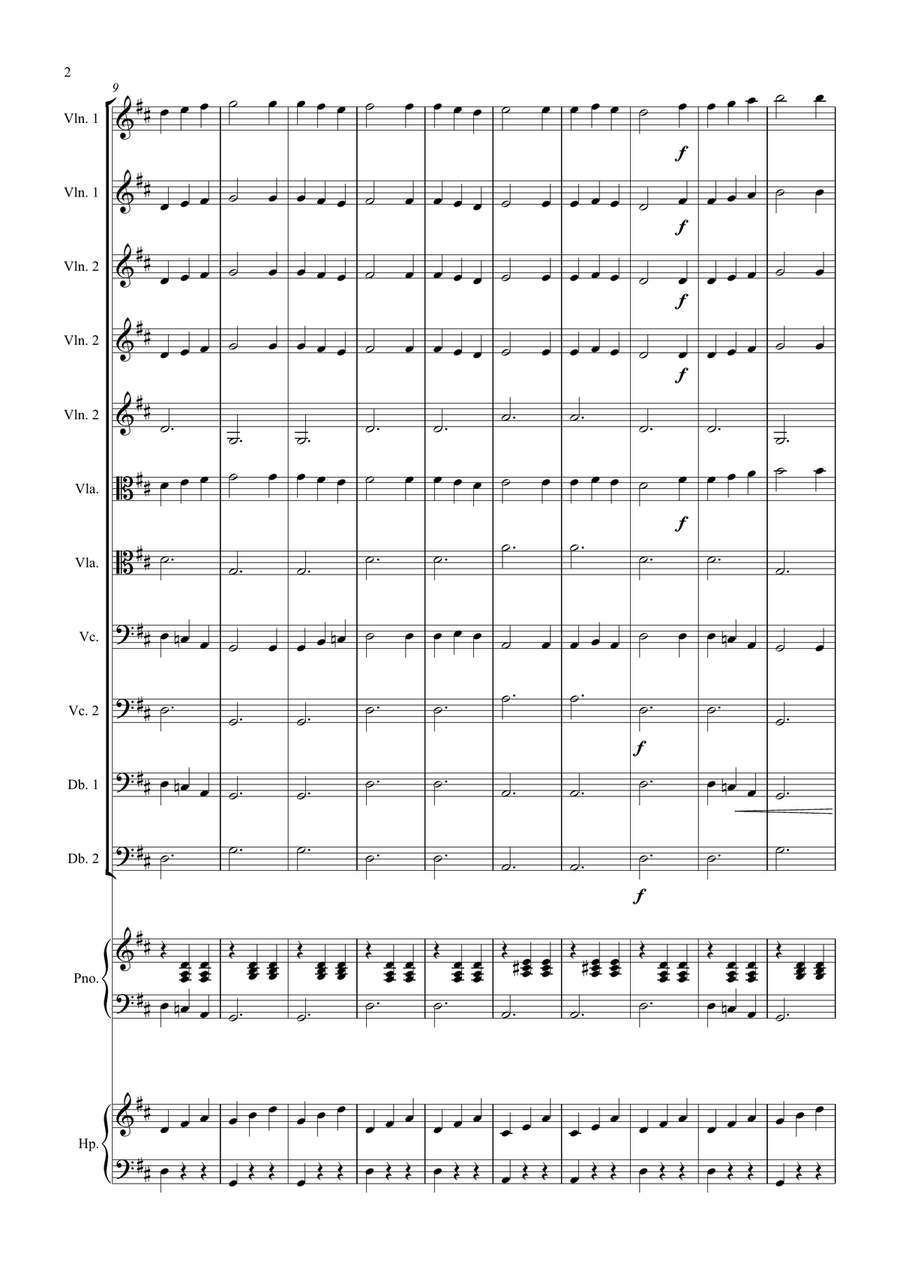 Colours of Day (for beginner strings) Chamber Orchestra scores gallery preview page 3