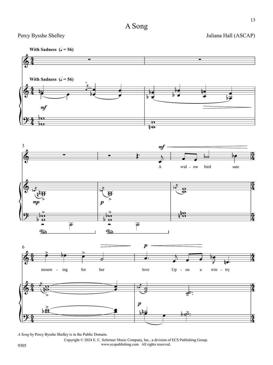 Book cover for A Song