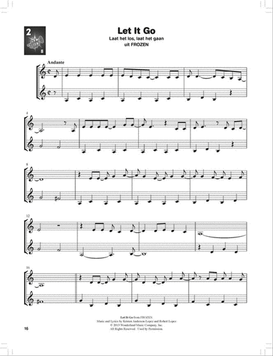 Horen, lezen & spelen - Disney-duoboek Oboe scores gallery preview page 3