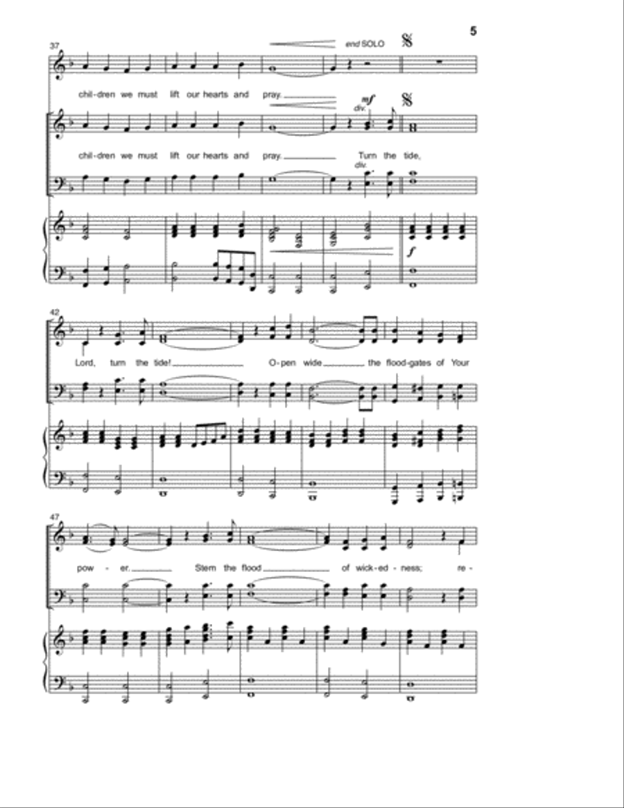 Turn The Tide 4-Part scores gallery preview page 4