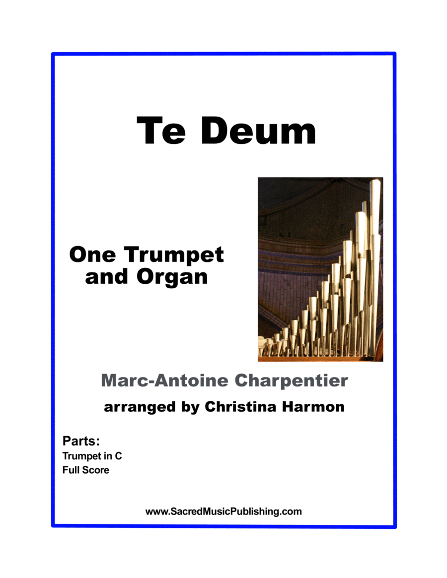 Te Deum, Charpentier - One Trumpet and Organ Trumpet Duet scores gallery preview page 1
