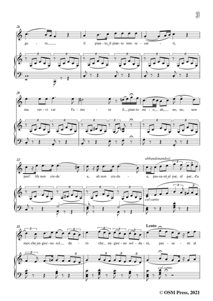 Bellini-Ah!non credea...Ah!non giunge,in C Major,from 'La Sonnambula',for Voice and Piano