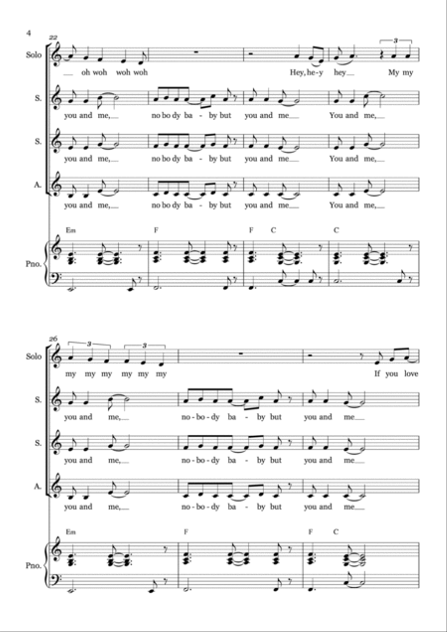 You And Me SSA scores gallery preview page 4