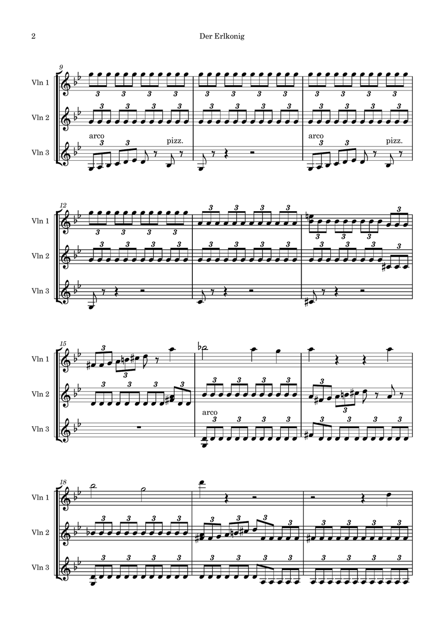 Der Erlkonig String Trio scores gallery preview page 2