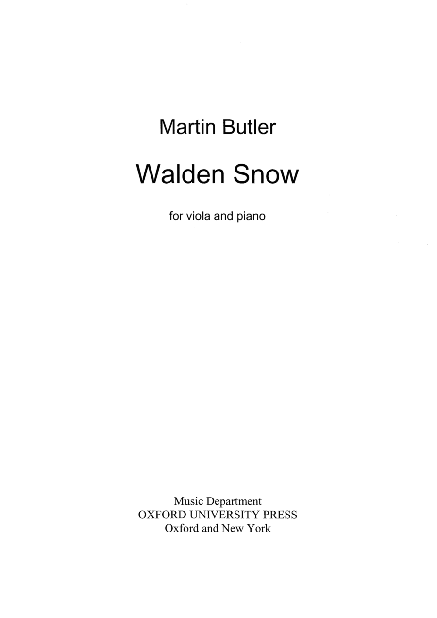 Walden Snow Piano Accompaniment scores gallery preview page 1