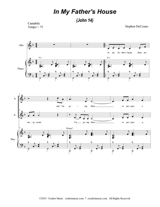 In My Father's House (John 14) (2-part choir - (SA)