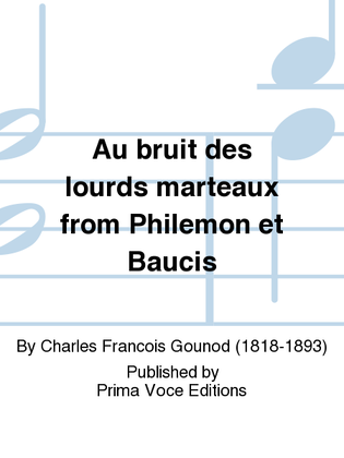 Book cover for Au bruit des lourds marteaux from Philemon et Baucis