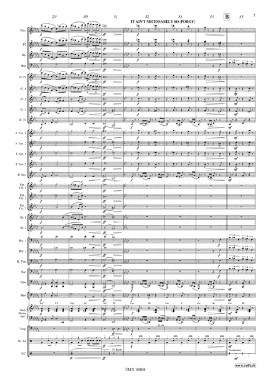 Gershwin Medley Gershwin Medley Concert Band scores gallery preview page 8