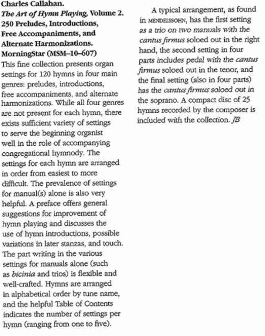 The Art of Hymn Playing: Introductions, Preludes, Free Accompaniments, and Alternate Harmonizations, Volume II image number null
