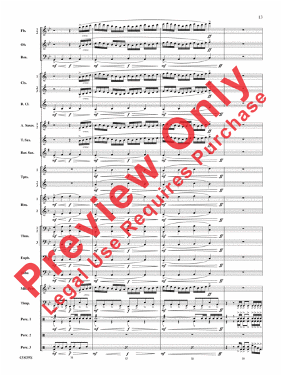 At the Movies with James Horner Concert Band scores gallery preview page 14