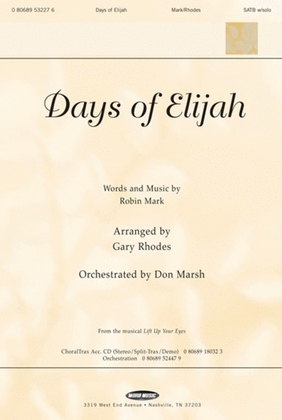 Book cover for Days Of Elijah - Anthem