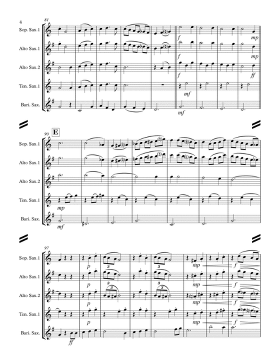 Irish Folksong Suite (for Saxophone Quartet SATB or AATB) image number null