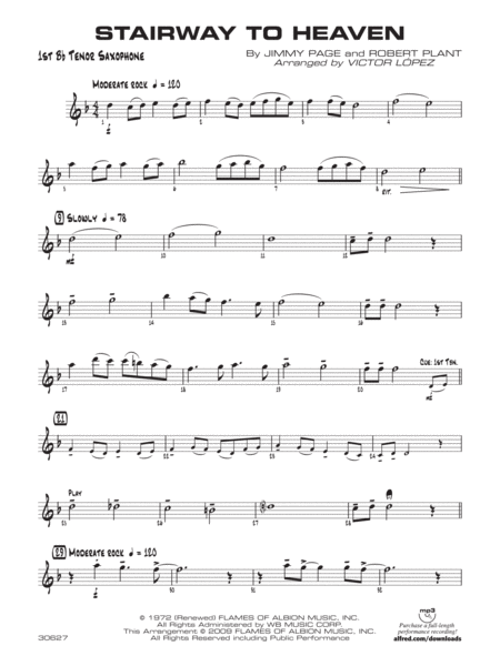 Stairway to Heaven: B-flat Tenor Saxophone