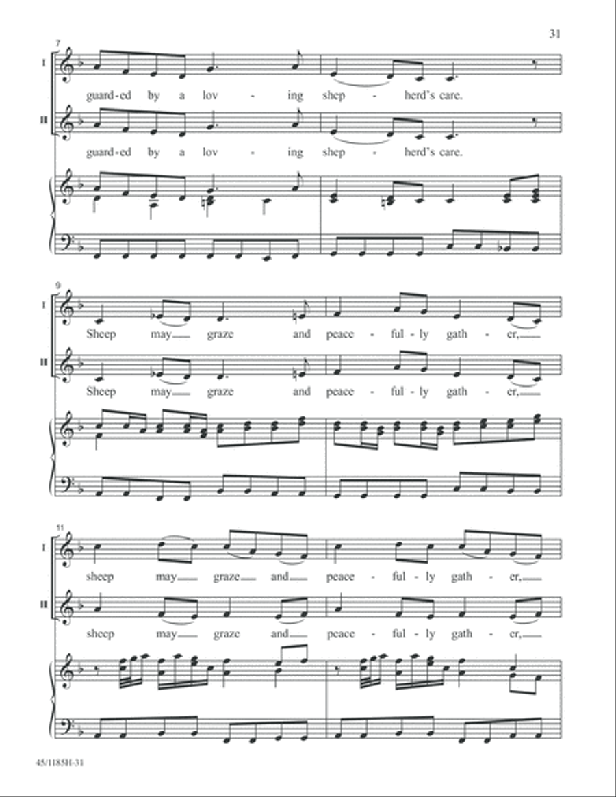 Bach for Young Voices 2-Part scores gallery preview page 31
