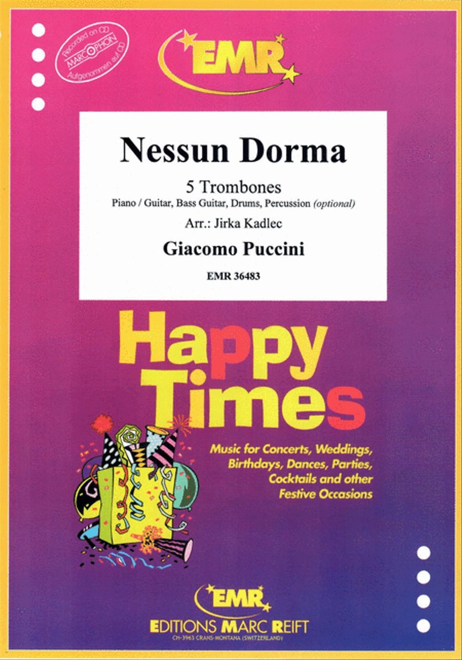 Nessun Dorma Nessun Dorma Trombone scores gallery preview page 1