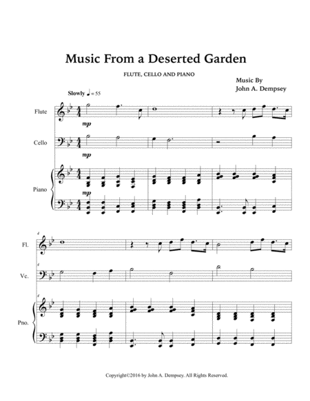 Music From a Deserted Garden (Trio for Flute, Cello and Piano) image number null