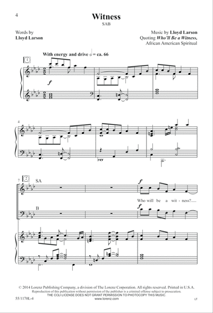 Witness Witness 3-Part scores gallery preview page 5