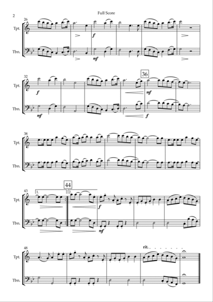 Federkleid Brass Duet scores gallery preview page 2