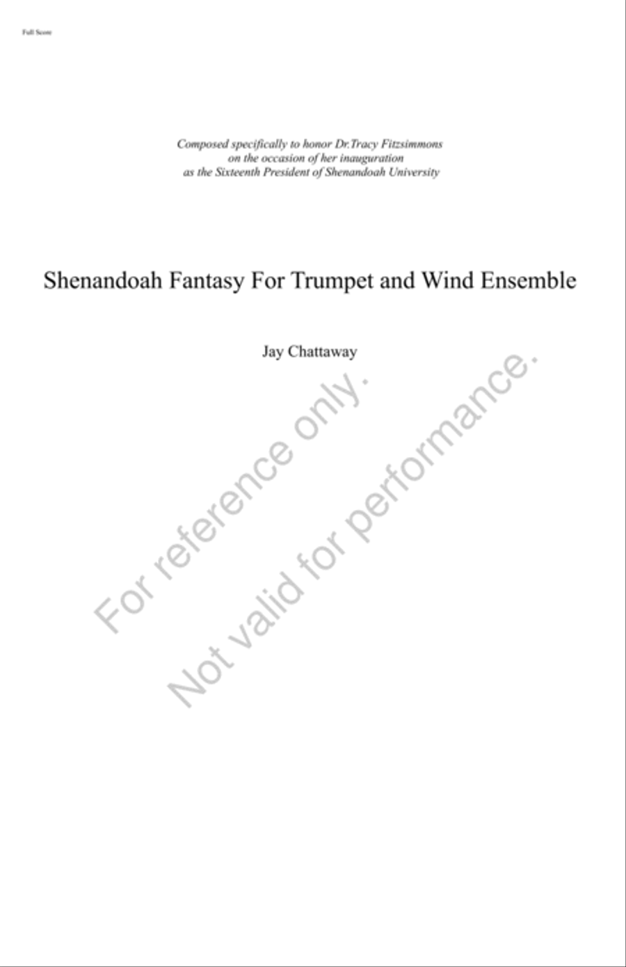 Shenandoah Fantasy Concert Band scores gallery preview page 2