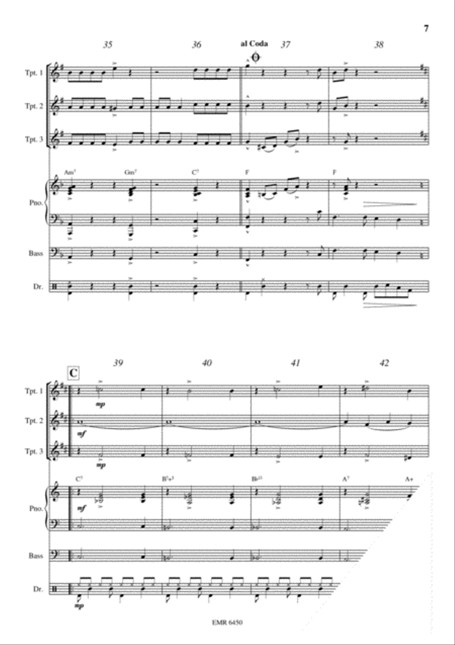 Latino Trumpet Trio scores gallery preview page 7
