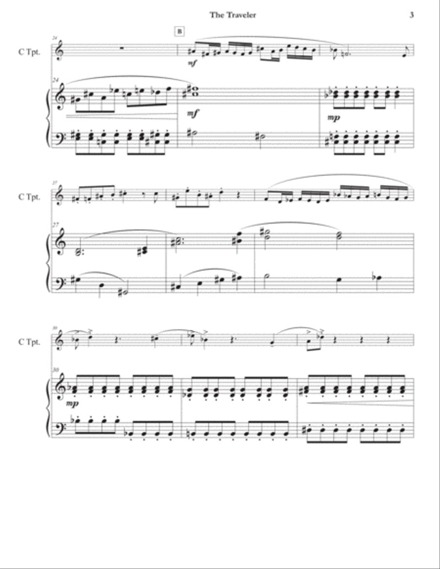 The Traveler Trumpet Solo scores gallery preview page 4
