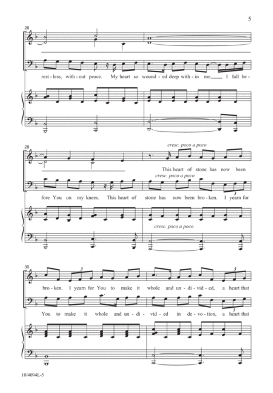 A Pure Heart 4-Part scores gallery preview page 6